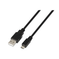 CABLE USB 2.0 TIPO AM-MICRO BM NEGRO 1.8M AISENS A101-0028
