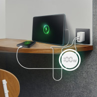 CARGADOR 100W 2USB-C PD3.0 QC4.0 QC5.0 USBA QC3.0 BLANCO AISENS ASCH-100W3P008-W