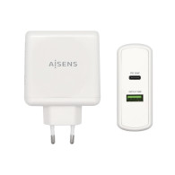 CARGADOR 48W 1xUSB-C PD3.0 30W 1xUSB-A QC3.0 18W BLANCO AISENS ASCH-2PD30QC-W