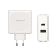 CARGADOR 48W 1xUSB-C PD3.0 30W 1xUSB-A QC3.0 18W BLANCO AISENS ASCH-2PD30QC-W
