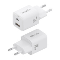 CARGADOR GAN 35W 1xUSB-C PD3.0 QC4.0 1xUSB-A QC3.0 BLANCO AISENS ASCH-35W2P024-W