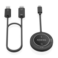 ADAPTADOR VIDEO USB-C A HDMI WF 1080P 30M+USBC PD 100W AISEN ASWL-H2KC30M004-BK