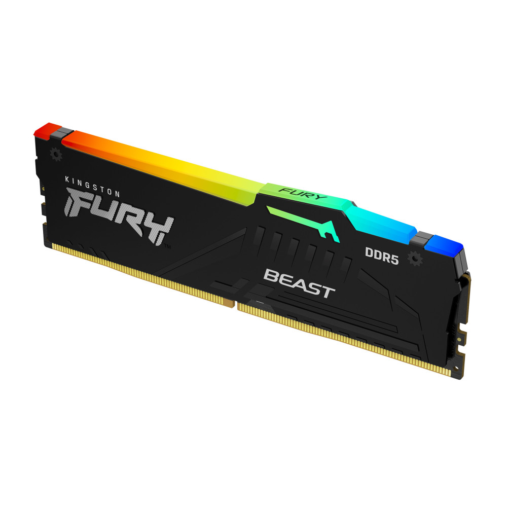 DIMM DDR5 16GB 5600GHZ. KINGSTON FURY BEAST RGB KF556C40BBA-16
