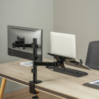 Soporte Aisens DTL32TSR-193 De Mesa Para Portátil Monitor TV Hasta 9kg Negro