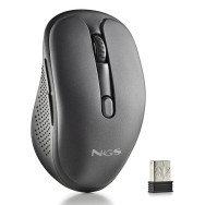 RATON NGS INALAMBRICO EVOSPOOK BLACK RECARGABLE MULTIMODO NEGRO USB-A