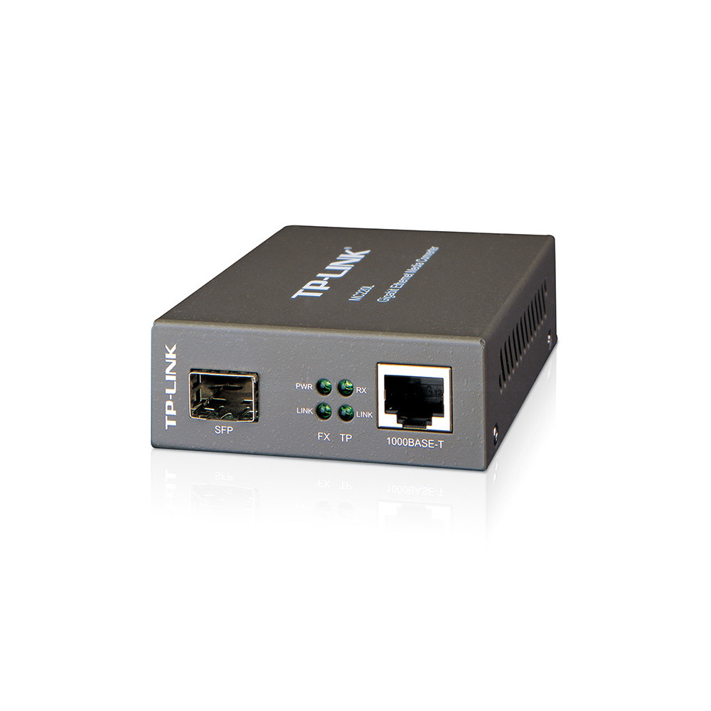 CONVERTIDOR FIBRA TP-LINK OMADA MC220L RJ45GIGA A RANURA SFP GIGA 500M