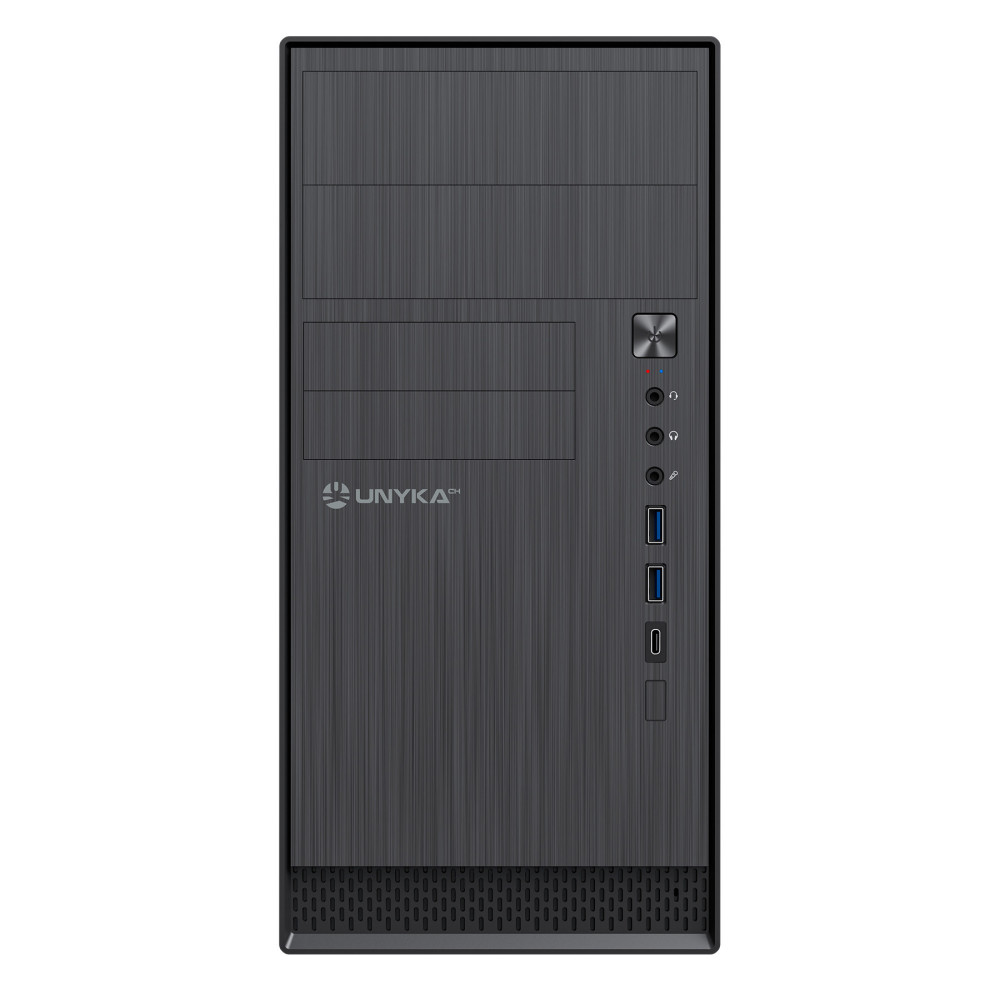 CAJA MICRO-ATX UNYKA AERO C12 BLACK SIN FUENTE UK52110V2