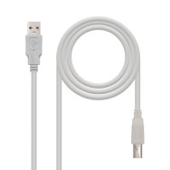 CABLE USB 2.0 IMPRESORA TIPO AM-BM BEIGE 1.8 M NANOCABLE 10.01.0103