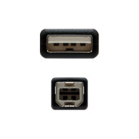 CABLE USB 2.0 IMPRESORA TIPO AM-BM NEGRO 1.8 M NANOCABLE 10.01.0103-BK