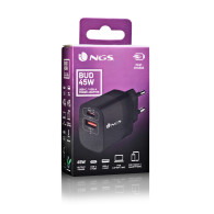 CARGADOR NGS DE PARED ULTRARRAPIDO DE 45W CON 2 PUERTOS USB-C + USB-A