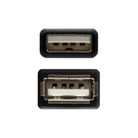CABLE USB 2.0 TIPO AM-AH NEGRO 3.0 M NANOCABLE 10.01.0204-BK