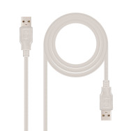 CABLE USB 2.0 TIPO AM-AM 2.0 M NANOCABLE 10.01.0303