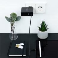 CARGADOR PORTATIL USB-C TOOQ PD3.0 90W NEGRO TQLC-USBC90PD