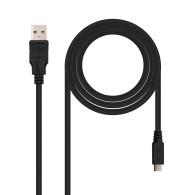 CABLE USB 2.0 TIPO AM-MICRO USB BM 0.8 M NANOCABLE 10.01.0500