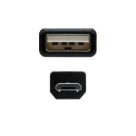 CABLE USB 2.0 TIPO AM-MICRO USB BM 0.8 M NANOCABLE 10.01.0500