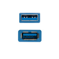 CABLE USB 3.0 TIPO AM-AH AZUL 2.0 M NANOCABLE 10.01.0902-BL