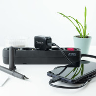 CARGADOR USB TOOQ PARED 5V 2.4 A NEGRO TQWC-1S01