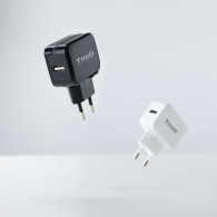 CARGADOR USB TOOQ PARED 5V 2.4 A NEGRO TQWC-1S01