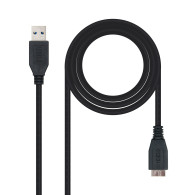 CABLE USB 3.0 TIPO AM-MICRO BM NEGRO 2.0 M NANOCABLE 10.01.1102-BK