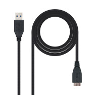 CABLE USB 3.0 TIPO AM-MICRO BM NEGRO 2.0 M NANOCABLE 10.01.1102-BK