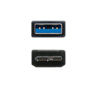 CABLE USB 3.0 TIPO AM-MICRO BM NEGRO 2.0 M NANOCABLE 10.01.1102-BK