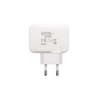 CARGADOR USB-C TOOQ PARED DOBLE PUERTO USB-C+USB-A 27W BLANCO TQWC-2SC02WT