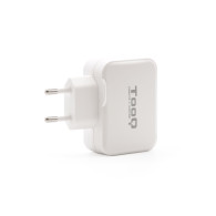 CARGADOR USB-C TOOQ PARED DOBLE PUERTO USB-C+USB-A 27W BLANCO TQWC-2SC02WT
