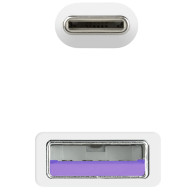 CABLE USB 2.0 3A TIPO USB-CM-AM BLANCO 1.5M NANOCABLE 10.01.2101-L150-W