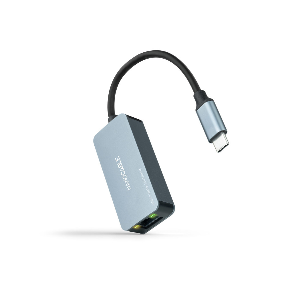 CONVERSOR USB-C 3.2 GEN1 ETHERNET 2.5G GRIS 15 CM NANOCABLE 10.03.0410