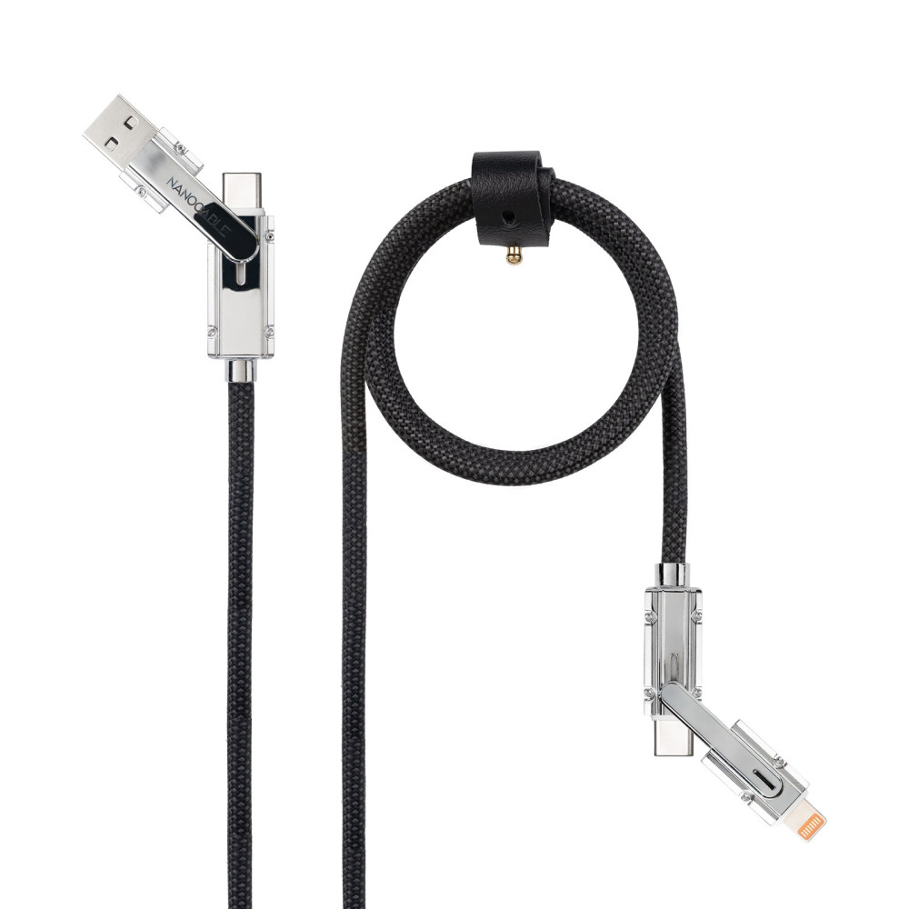 CABLE USB-C+USB-A M - LIGHTNING+USB-C M 2.0 27W 2M NANOCABLE 10.01.2602