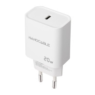 CARGADOR USB-C PD 20W BLANCO NANOCABLE 10.10.2005