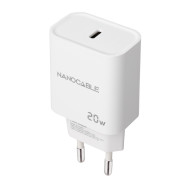 CARGADOR USB-C PD 20W BLANCO NANOCABLE 10.10.2005