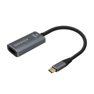 CONVERSOR USB-C A HDMI 4K60HZ USB-CM-HDMIH ALUMINIO GRIS 15CM AISENS A109-0683