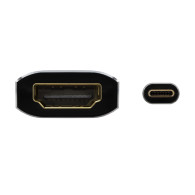 CONVERSOR USB-C A HDMI 4K60HZ USB-CM-HDMIH ALUMINIO GRIS 15CM AISENS A109-0683