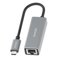 CONVERSOR USB3.1 GEN1 USB-C A ETHERNET GRIS 15CM AISENS A109-0898