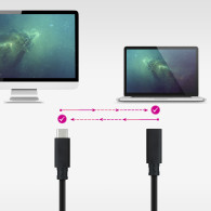 CABLE USB 3.2 GEN2x2 100W 4K 60Hz USB-C M H 2 M NANOCABLE 10.01.4502