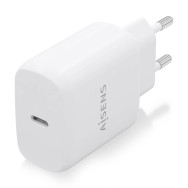 CARGADOR USB-C PD3.0 1 PUERTO 1xUSB-C 25W BLANCO AISENS A110-0756