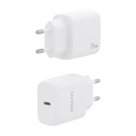 CARGADOR USB-C PD3.0 1 PUERTO 1xUSB-C 25W BLANCO AISENS A110-0756