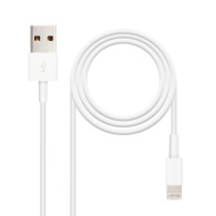 CABLE LIGHTNING IPHONE A USB 2 IPHONE LIGHTNING-USB AM 1 M NANOCABLE 10.10.0401