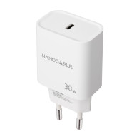 CARGADOR USB-C PD 30W BLANCO NANOCABLE 10.10.2009