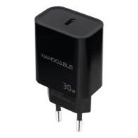 CARGADOR USB-C PD 30W NEGRO NANOCABLE 10.10.2010
