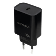 CARGADOR USB-C PD 30W NEGRO NANOCABLE 10.10.2010