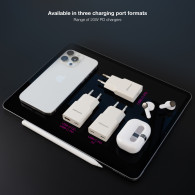 CARGADOR 2xUSB-C PD 20W BLANCO NANOCABLE 10.10.2023