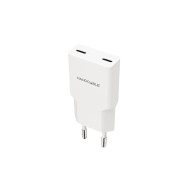 CARGADOR 2xUSB-C PD 30W BLANCO NANOCABLE 10.10.2029