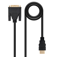 CABLE DVI A HDMI DVI18+1M-HDMI AM 1.8 M NANOCABLE 10.15.0502