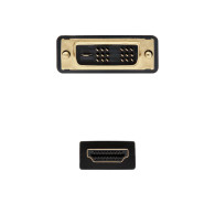 CABLE DVI A HDMI DVI18+1M-HDMI AM 3.0 M NANOCABLE 10.15.0503