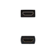 CABLE HDMI PROLONGADOR V2.0 AM-AH NEGRO 1.0 M NANOCABLE 10.15.1011