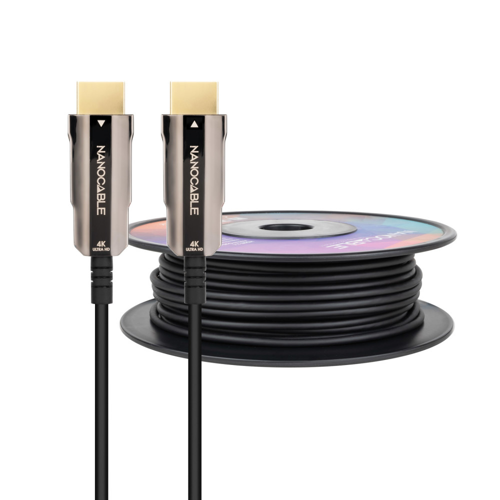 CABLE HDMI V2.0 AOC 4K 60HZ 18Gbps NEGRO 80 M NANOCABLE 10.15.2080