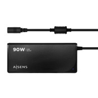 CARGADOR PORTATIL 90W AUTO 12 CONECTORES USB-A QC3.0 AISENS ASLC-90WAUTO-BK