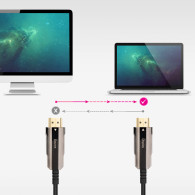 CABLE HDMI V2.0 AOC 4K 60HZ 18Gbps NEGRO 100 M NANOCABLE 10.15.2099